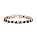Load image into Gallery viewer, Leaning Pear Cut Diamond Tennis Bracelet
