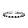 Load image into Gallery viewer, Leaning Pear Cut Diamond Tennis Bracelet