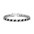 Thumbnail 83 - Leaning Pear Cut Diamond Tennis Bracelet