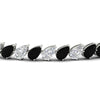 Load image into Gallery viewer, Leaning Pear Cut Diamond Tennis Bracelet
