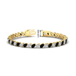 Load image into Gallery viewer, Leaning Pear Cut Diamond Tennis Bracelet
