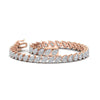 Load image into Gallery viewer, Leaning Pear Cut Diamond Tennis Bracelet