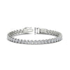 Load image into Gallery viewer, Leaning Pear Cut Diamond Tennis Bracelet