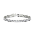 Thumbnail 9 - Leaning Pear Cut Diamond Tennis Bracelet