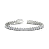 Load image into Gallery viewer, Leaning Pear Cut Diamond Tennis Bracelet