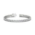Thumbnail 8 - Leaning Pear Cut Diamond Tennis Bracelet