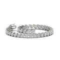 Thumbnail 10 - Leaning Pear Cut Diamond Tennis Bracelet