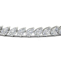 Thumbnail 11 - Leaning Pear Cut Diamond Tennis Bracelet