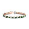 Load image into Gallery viewer, Leaning Pear Cut Diamond Tennis Bracelet