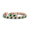 Load image into Gallery viewer, Leaning Pear Cut Diamond Tennis Bracelet