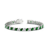 Load image into Gallery viewer, Leaning Pear Cut Diamond Tennis Bracelet