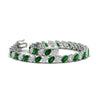 Load image into Gallery viewer, Leaning Pear Cut Diamond Tennis Bracelet