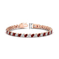 Thumbnail 73 - Leaning Pear Cut Diamond Tennis Bracelet