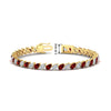 Load image into Gallery viewer, Leaning Pear Cut Diamond Tennis Bracelet