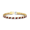 Thumbnail 63 - Leaning Pear Cut Diamond Tennis Bracelet