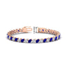 Load image into Gallery viewer, Leaning Pear Cut Diamond Tennis Bracelet