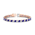 Thumbnail 29 - Leaning Pear Cut Diamond Tennis Bracelet