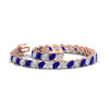 Load image into Gallery viewer, Leaning Pear Cut Diamond Tennis Bracelet