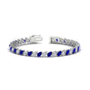 Load image into Gallery viewer, Leaning Pear Cut Diamond Tennis Bracelet