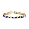Thumbnail 19 - Leaning Pear Cut Diamond Tennis Bracelet