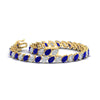 Load image into Gallery viewer, Leaning Pear Cut Diamond Tennis Bracelet