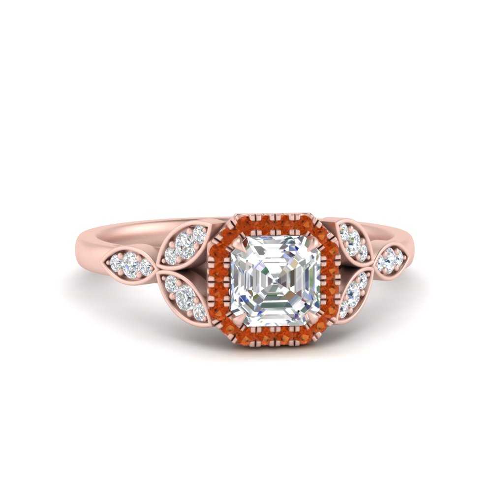 leaves-asscher-cut-halo-diamond-engagement-ring-with-orange-sapphire-in-rose-gold-FD9827ASRGSAOR-NL-RG.jpg?v=1770891168