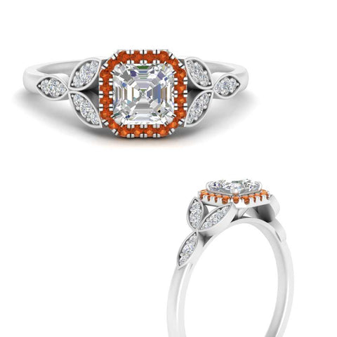 leaves-asscher-cut-halo-diamond-engagement-ring-with-orange-sapphire-in-white-gold-FD9827ASRGSAORANGLE3-NL-WG.jpg?v=1770891168