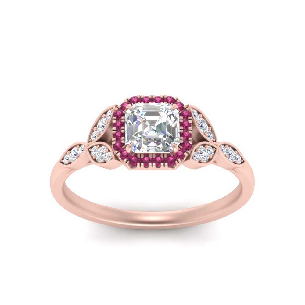 leaves-asscher-cut-halo-diamond-engagement-ring-with-pink-sapphire-in-rose-gold-FD9827ASRGSADRPIANGLE5-NL-RG.jpg?v=1770891167