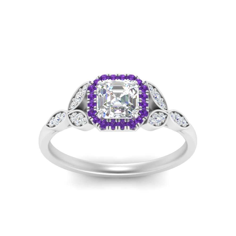leaves-asscher-cut-halo-diamond-engagement-ring-with-purple-topaz-in-white-gold-FD9827ASRGVITOANGLE5-NL-WG.jpg?v=1770891168