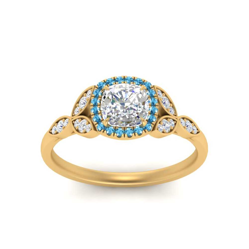 leaves-cushion-cut-halo-diamond-engagement-ring-with-blue-topaz-in-yellow-gold-FD9827CURGICBLTOANGLE5-NL-YG.jpg?v=1770891186