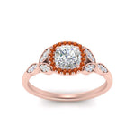 Load image into Gallery viewer, leaves-cushion-cut-halo-diamond-engagement-ring-with-orange-sapphire-in-rose-gold-FD9827CURGSAORANGLE5-NL-RG.jpg?v=1770891187