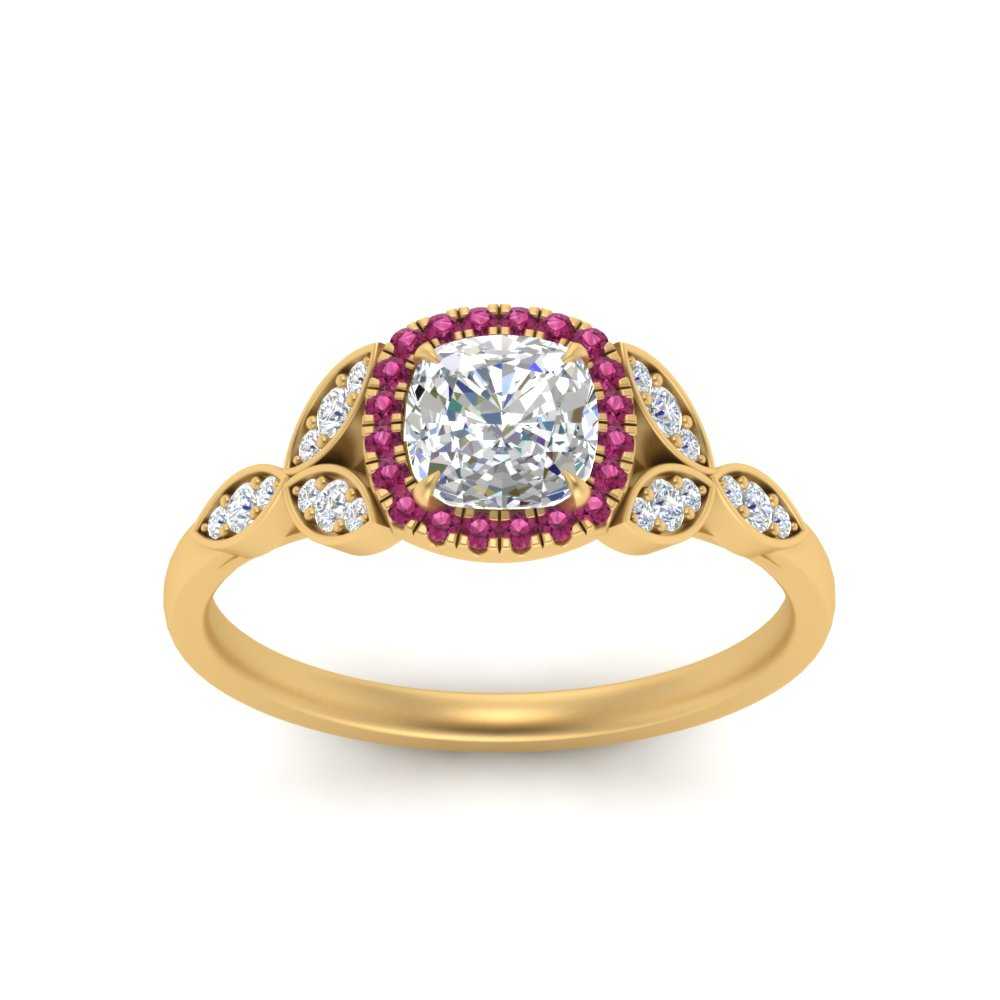 leaves-cushion-cut-halo-diamond-engagement-ring-with-pink-sapphire-in-yellow-gold-FD9827CURGSADRPIANGLE5-NL-YG.jpg?v=1770891186