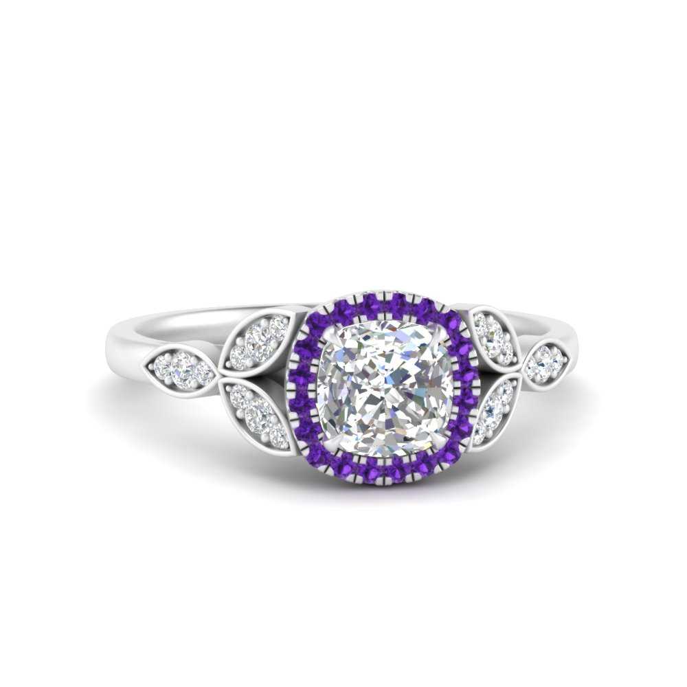 leaves-cushion-cut-halo-diamond-engagement-ring-with-purple-topaz-in-white-gold-FD9827CURGVITO-NL-WG.jpg?v=1770891187