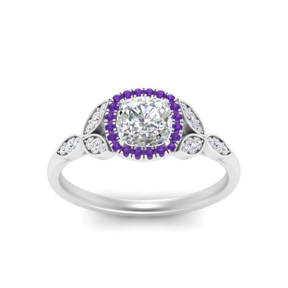 leaves-cushion-cut-halo-diamond-engagement-ring-with-purple-topaz-in-white-gold-FD9827CURGVITOANGLE5-NL-WG.jpg?v=1770891187