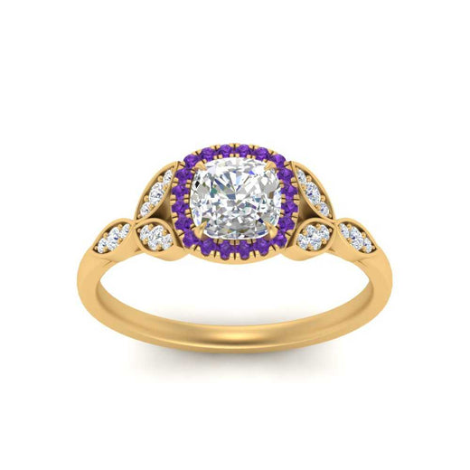 leaves-cushion-cut-halo-diamond-engagement-ring-with-purple-topaz-in-yellow-gold-FD9827CURGVITOANGLE5-NL-YG.jpg?v=1770891186