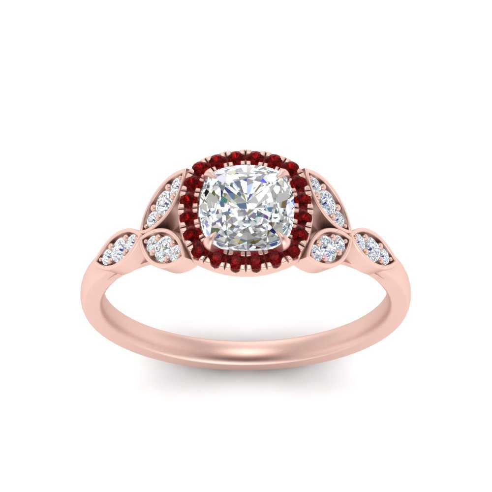 leaves-cushion-cut-halo-diamond-engagement-ring-with-ruby-in-rose-gold-FD9827CURGRUDRANGLE5-NL-RG.jpg?v=1770891187