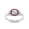 Load image into Gallery viewer, leaves-cushion-cut-halo-diamond-engagement-ring-with-ruby-in-white-gold-FD9827CURGRUDRANGLE5-NL-WG.jpg?v=1770891186