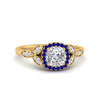 Load image into Gallery viewer, leaves-cushion-cut-halo-diamond-engagement-ring-with-sapphire-in-yellow-gold-FD9827CURGSABL-NL-YG.jpg?v=1770891186