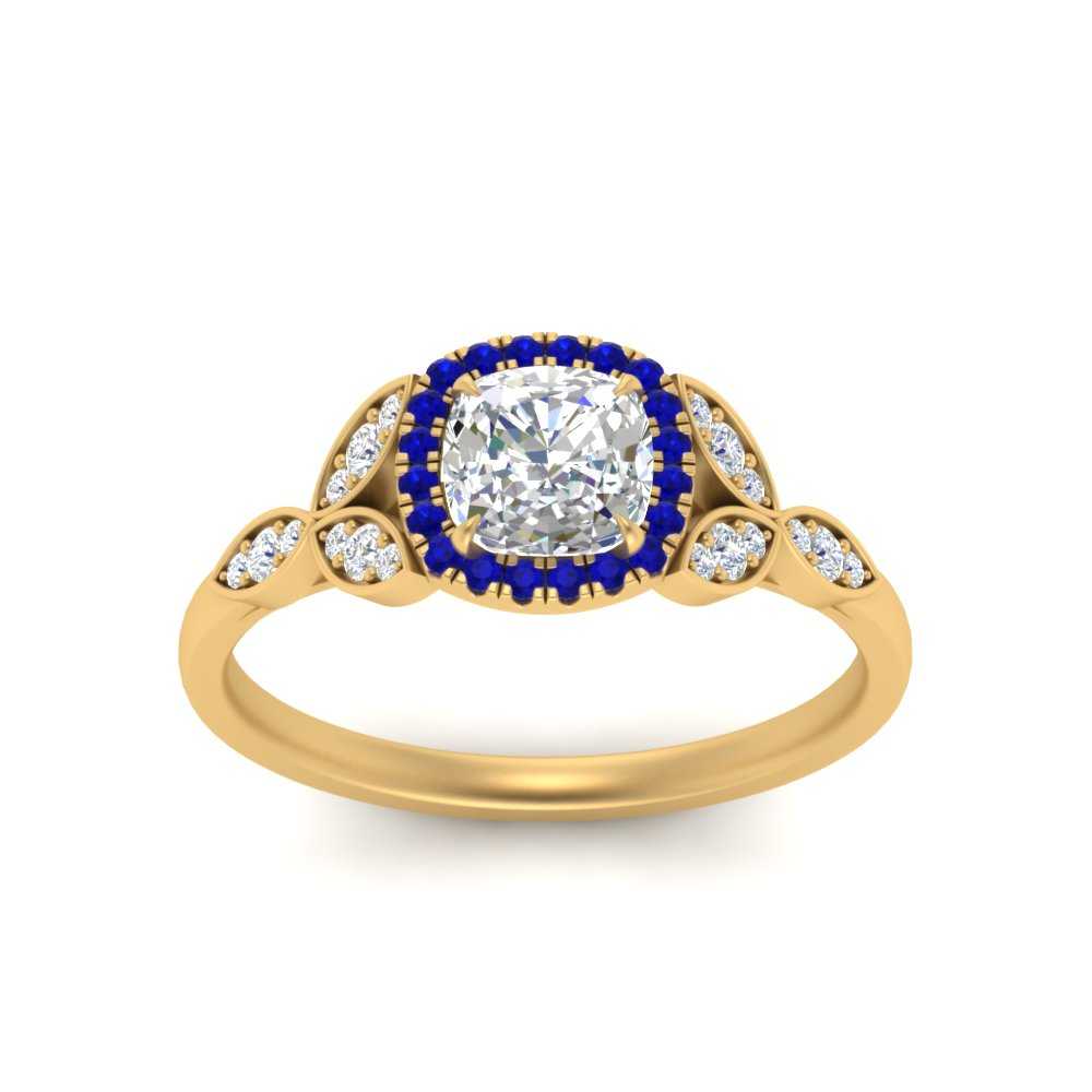 leaves-cushion-cut-halo-diamond-engagement-ring-with-sapphire-in-yellow-gold-FD9827CURGSABLANGLE5-NL-YG.jpg?v=1770891187