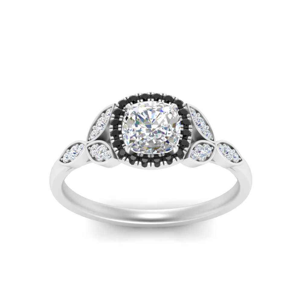 leaves-cushion-cut-halo-engagement-ring-with-black-diamond-in-white-gold-FD9827CURGBLACKANGLE5-NL-WG.jpg?v=1770891186