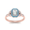 Load image into Gallery viewer, leaves-emerald-cut-halo-diamond-engagement-ring-with-blue-topaz-in-rose-gold-FD9827EMRGICBLTOANGLE5-NL-RG.jpg?v=1770891203