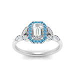 Load image into Gallery viewer, leaves-emerald-cut-halo-diamond-engagement-ring-with-blue-topaz-in-white-gold-FD9827EMRGICBLTOANGLE5-NL-WG.jpg?v=1770891204