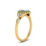 Load image into Gallery viewer, leaves-emerald-cut-halo-diamond-engagement-ring-with-emerald-in-yellow-gold-FD9827EMRGEMGRANGLE2-NL-YG.jpg?v=1770891203