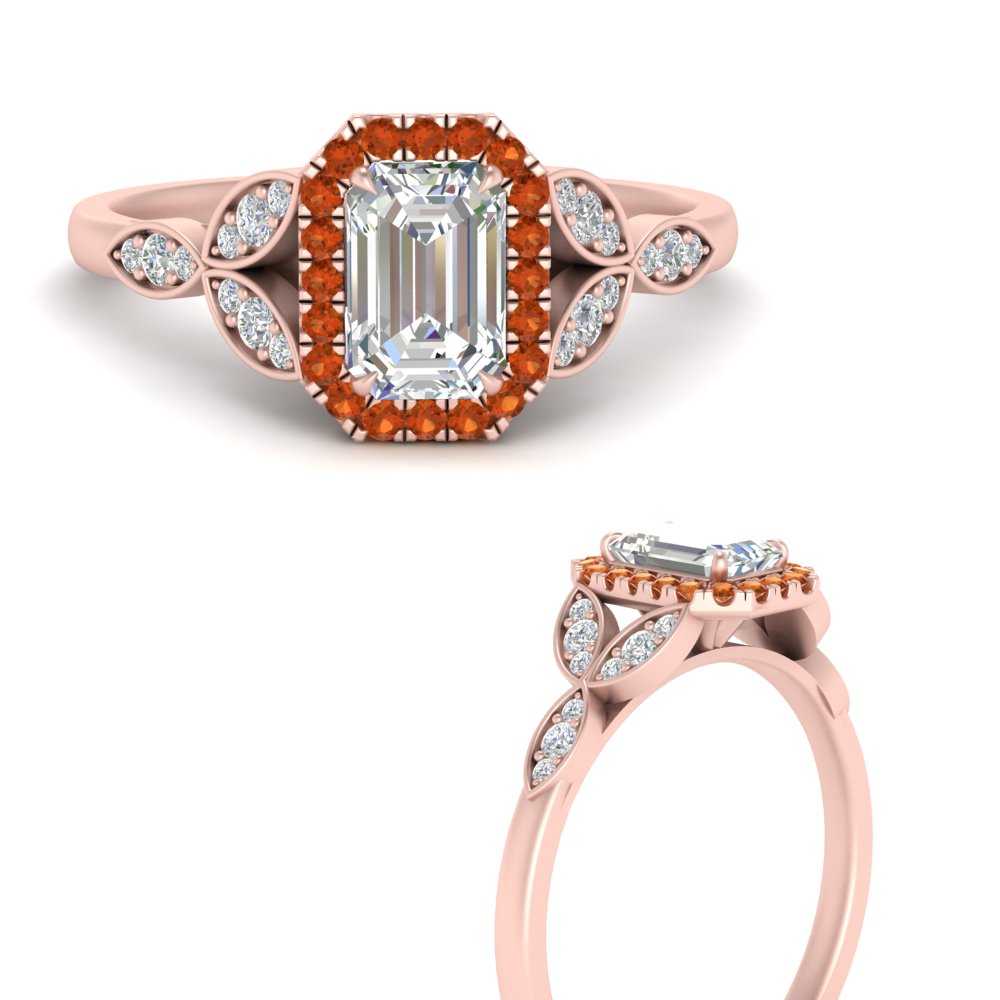 leaves-emerald-cut-halo-diamond-engagement-ring-with-orange-sapphire-in-rose-gold-FD9827EMRGSAORANGLE3-NL-RG.jpg?v=1770891203