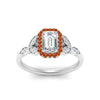 Load image into Gallery viewer, leaves-emerald-cut-halo-diamond-engagement-ring-with-orange-sapphire-in-white-gold-FD9827EMRGSAORANGLE5-NL-WG.jpg?v=1770891203