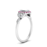Load image into Gallery viewer, leaves-emerald-cut-halo-diamond-engagement-ring-with-pink-sapphire-in-white-gold-FD9827EMRGSADRPIANGLE2-NL-WG.jpg?v=1770891203