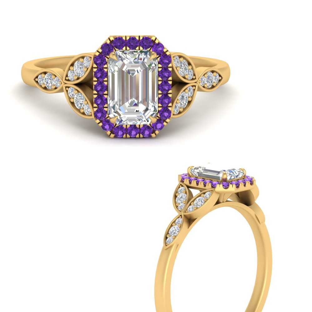 leaves-emerald-cut-halo-diamond-engagement-ring-with-purple-topaz-in-yellow-gold-FD9827EMRGVITOANGLE3-NL-YG.jpg?v=1770891204