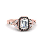 Load image into Gallery viewer, leaves-emerald-cut-halo-engagement-ring-with-black-diamond-in-rose-gold-FD9827EMRGBLACK-NL-RG.jpg?v=1770891203