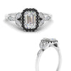 Load image into Gallery viewer, leaves-emerald-cut-halo-engagement-ring-with-black-diamond-in-white-gold-FD9827EMRGBLACKANGLE3-NL-WG.jpg?v=1770891203