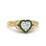 Load image into Gallery viewer, leaves-heart-shaped-halo-diamond-engagement-ring-with-emerald-in-yellow-gold-FD9827HTRGEMGR-NL-YG.jpg?v=1770891218